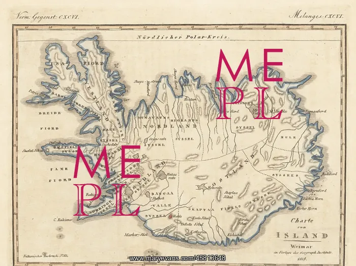: Map of the island of Iceland, 1815 : Map of the island of Iceland, 1815