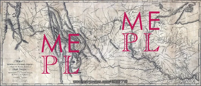 : A map of Lewis and Clark's track, across ? : A map of Lewis and Clark's track, across ?