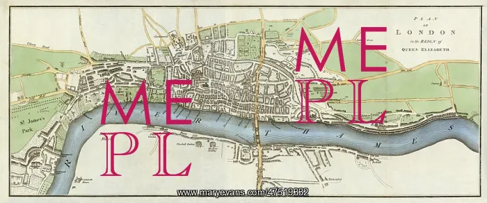  : Map of London, c.1560
