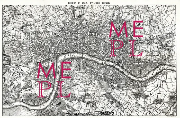  : Map of London by John Rocque, 1745
