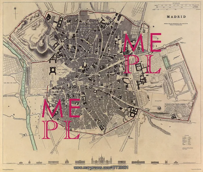  : Map of Madrid 1831