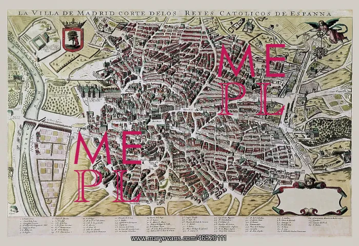  : Map of Madrid by F