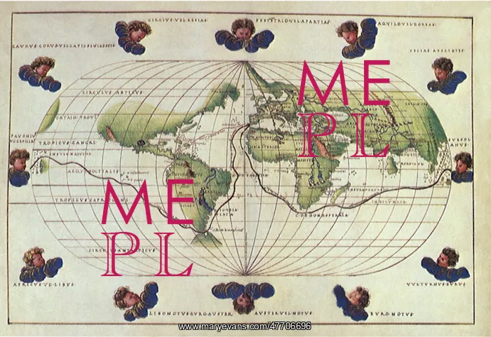: Map of Magellan's Route 1544 : Map of Magellan's Route 1544