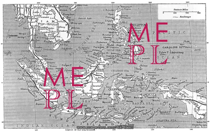  : MAP OF MALAYSIA 1908