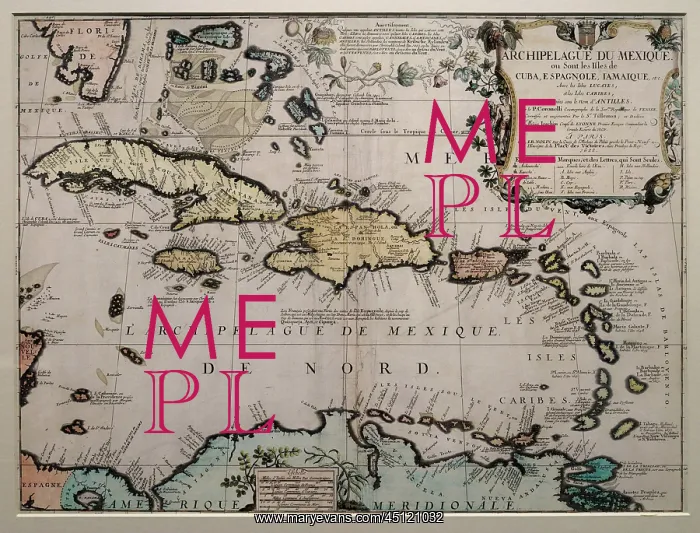 : Map of the Mexican Archipelago, Musee d'Aquitaine : Map of the Mexican Archipelago, Musee d'Aquitaine