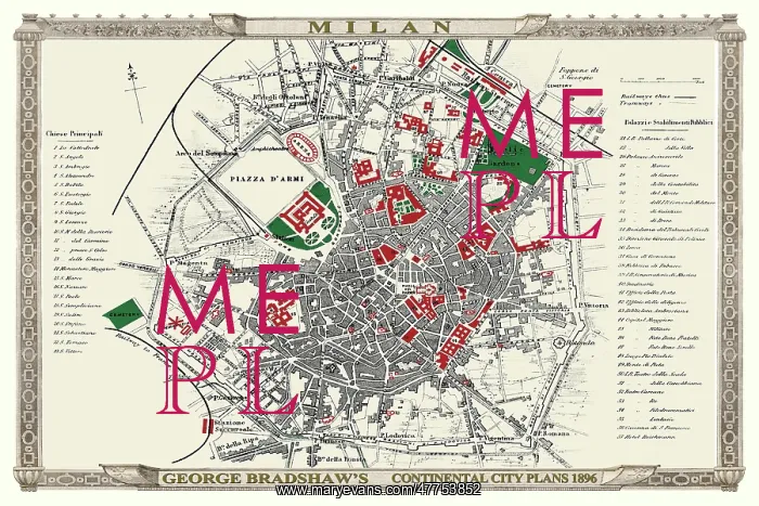 : Map of Milan : Map of Milan