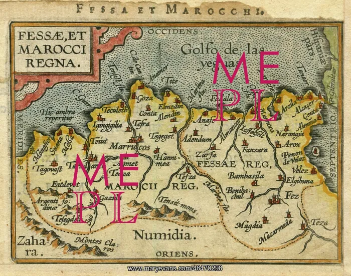  : Map of Morocco, 1601
