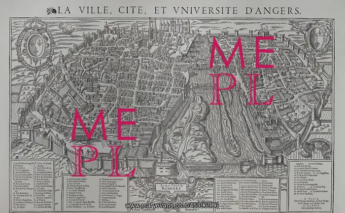 : Map, Musee des Beaux Arts, Angers, Maine-et-Loire, France : Map, Musee des Beaux Arts, Angers, Maine-et-Loire, France