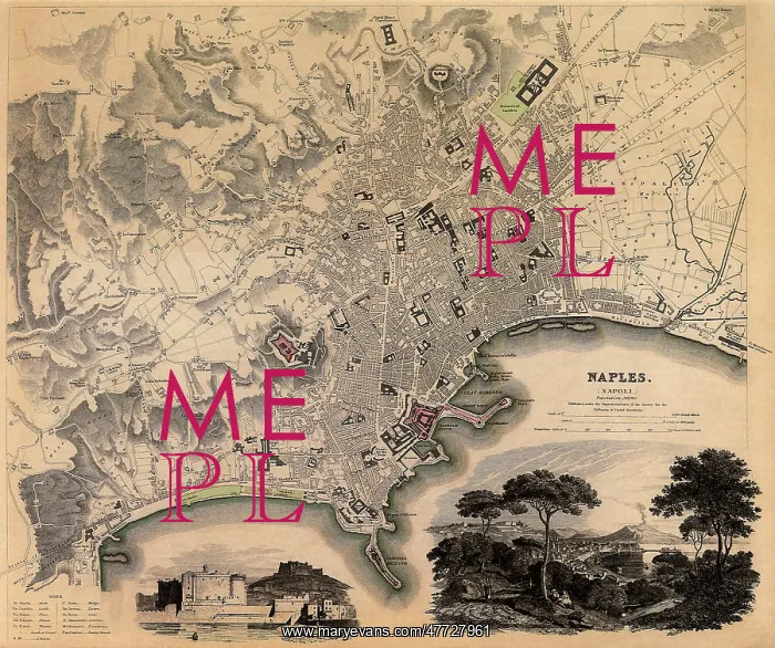  : Map of Naples 1835