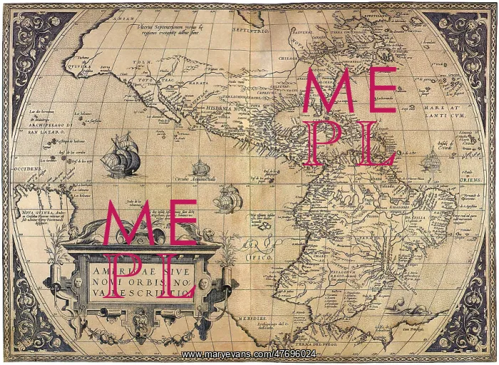  : Map of New World 1570