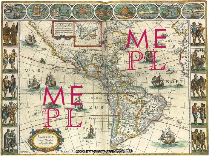 : Map of New World 1617 : Map of New World 1617