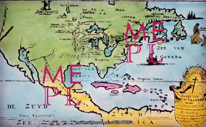  : Map of the New World - Hennepin's Map
