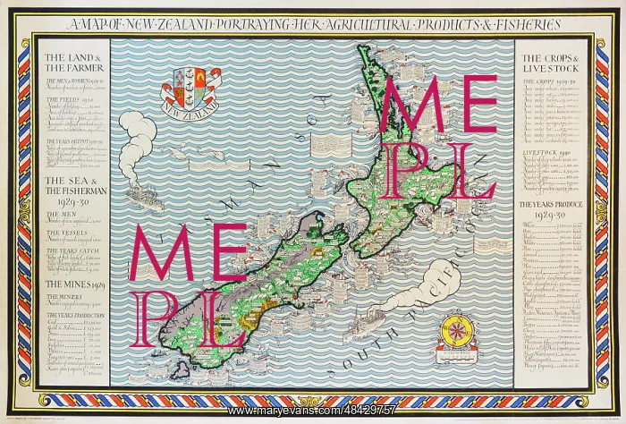 : A Map of New Zealand : A Map of New Zealand