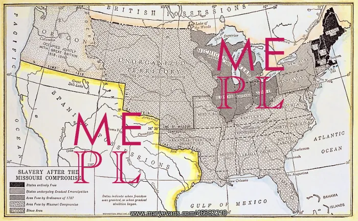 : Map of North America 1820 : Map of North America 1820