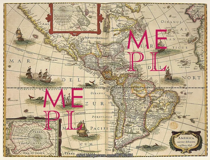  : Map of North and South America 1631