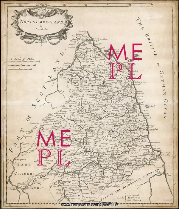  : Map of Northumberland