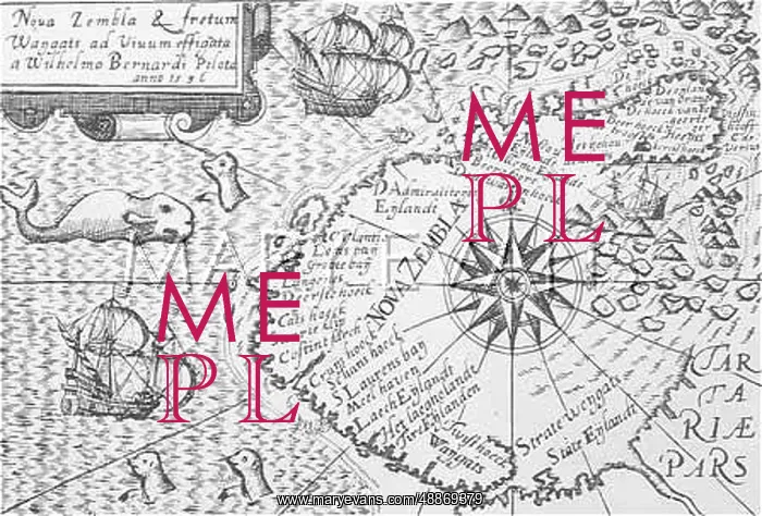 : Map of Novaya Zemlya, Russia : Map of Novaya Zemlya, Russia