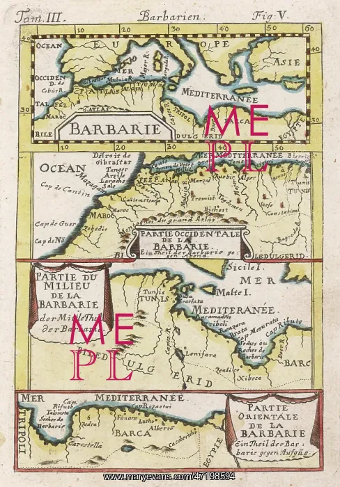 : MAP / NW AFRICA 1719 : MAP / NW AFRICA 1719