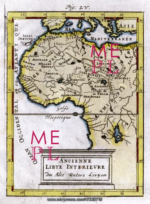  : MAP / NW AFRICA 1719