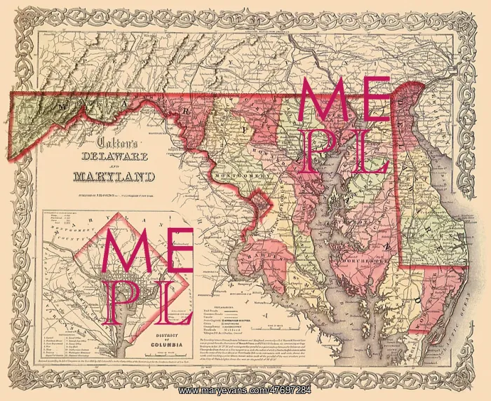  : Map of Original D.C - 1865