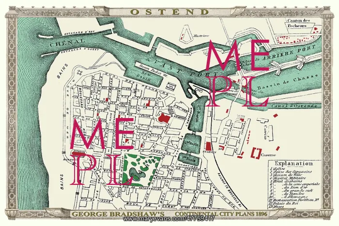 : Map of Ostend : Map of Ostend