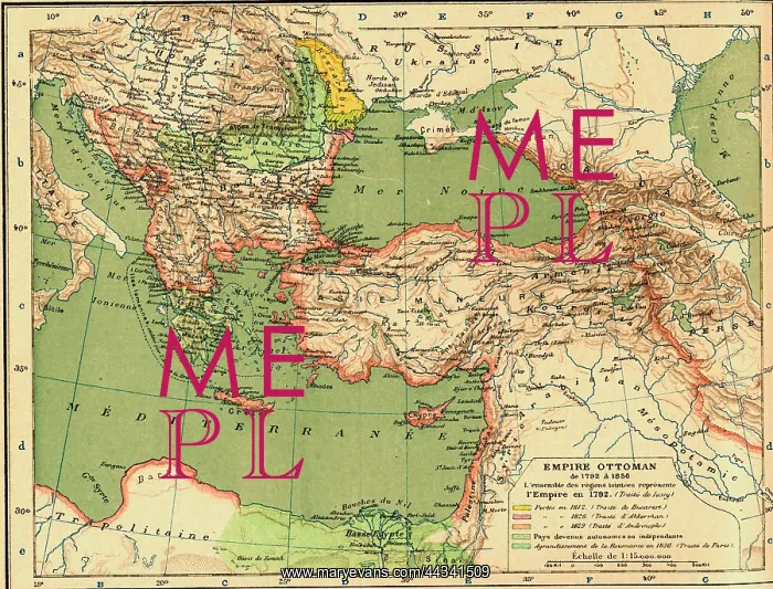  : Map of the Ottoman Empire 1792-1856