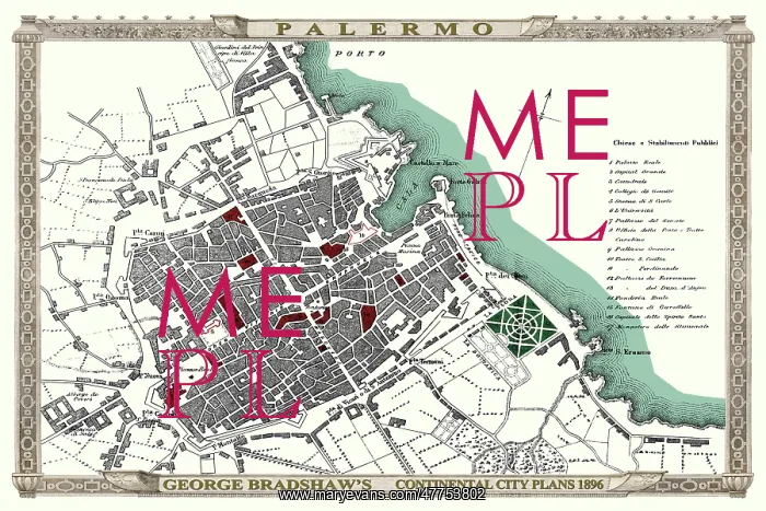 : Map of Palermo : Map of Palermo