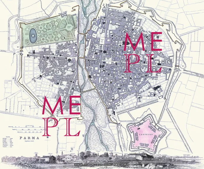  : Map of Parma 1840