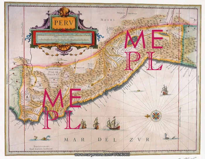 : Map of Peru 1633 : Map of Peru 1633