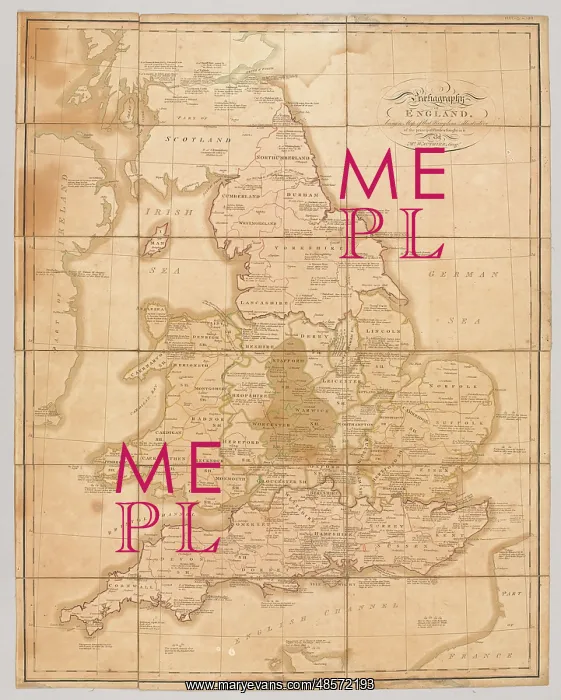 : Map - Praehagraphy of England : Map - Praehagraphy of England