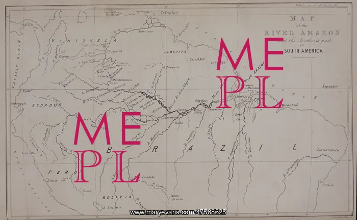 : Map of the River Amazon : Map of the River Amazon