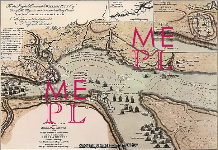 : Map of the River St. Laurence, Canada 1760 : Map of the River St. Laurence, Canada 1760