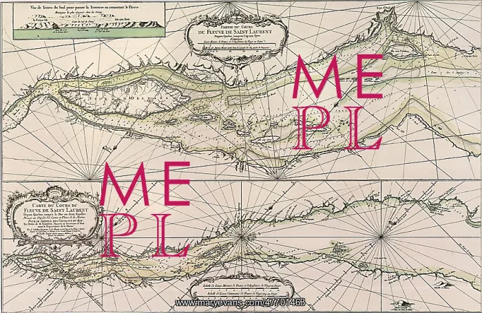 : Map of the River St. Laurence, Canada 1761 : Map of the River St. Laurence, Canada 1761
