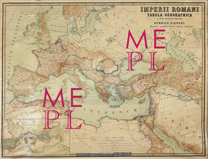 : Map of the Roman Empire, Palacio de Jabalquinto : Map of the Roman Empire, Palacio de Jabalquinto