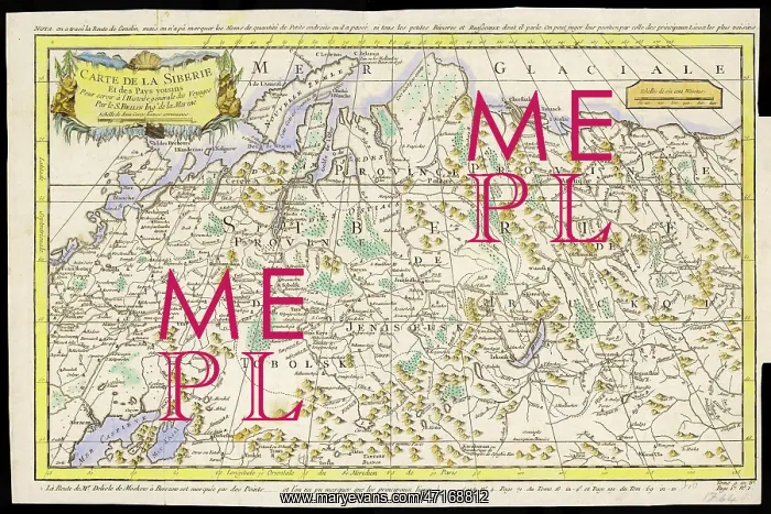  : MAP / RUSSIA / SIBERIA 1764