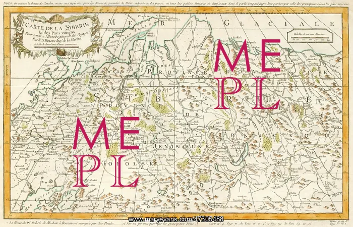: MAP / RUSSIA / SIBERIA C1760 : MAP / RUSSIA / SIBERIA C1760