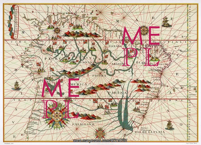 : MAP / S AMERICA / BRAZIL 16C