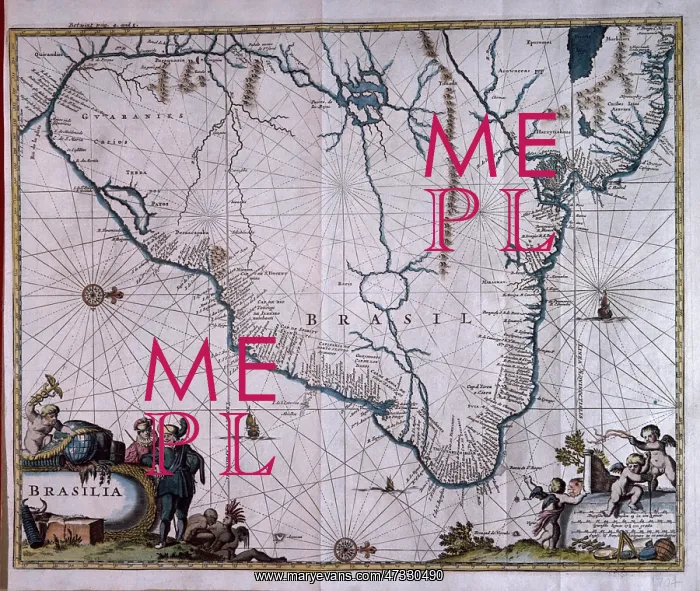  : MAP / S AMERICA / BRAZIL 18C