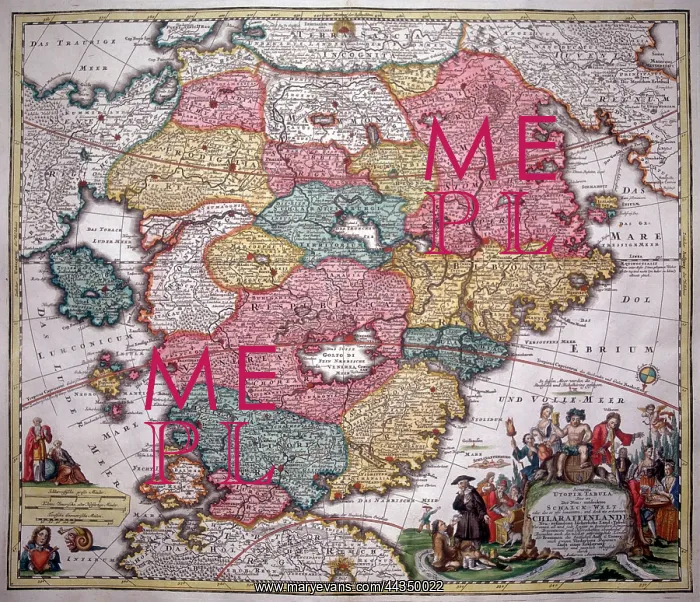 : Map of Schlaraffenland, or Utopia : Map of Schlaraffenland, or Utopia