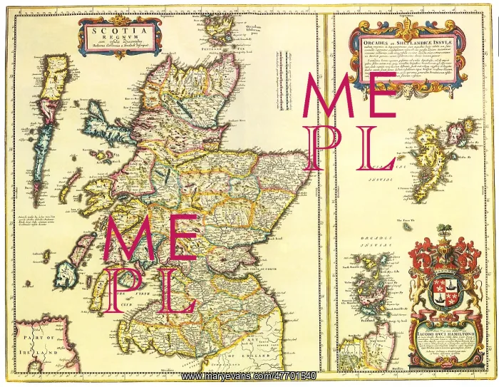  : Map of Scotland 1654