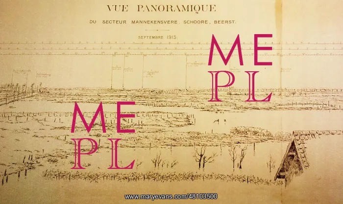 : Map showing battlefields - Mannekensvere, Schoore and Beerst : Map showing battlefields - Mannekensvere, Schoore and Beerst