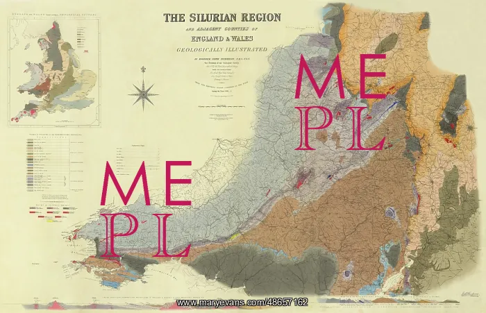 : Map of the Silurian Region (Murchison, 1838) : Map of the Silurian Region (Murchison, 1838)
