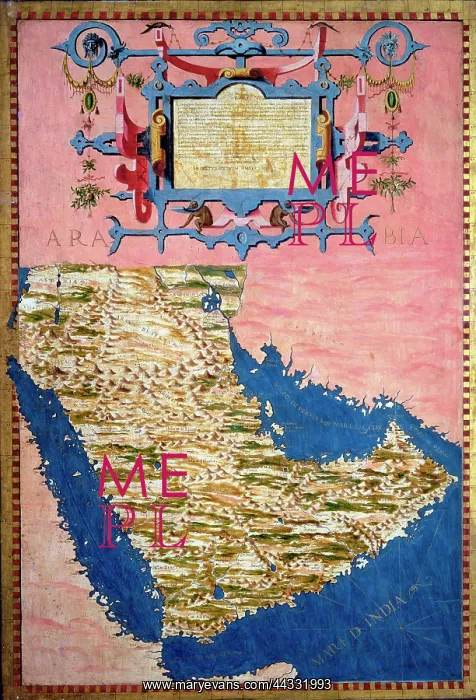 : Map of Sixteenth Century Arabia : Map of Sixteenth Century Arabia
