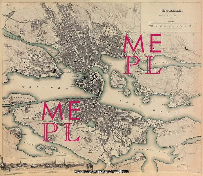 : Map of Stockholm 1836