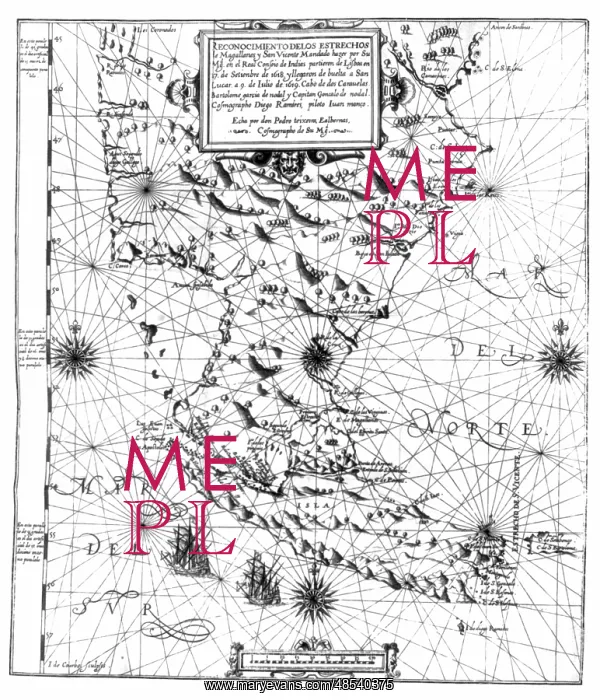 : Map of the Strait of Magellan, 1621 : Map of the Strait of Magellan, 1621