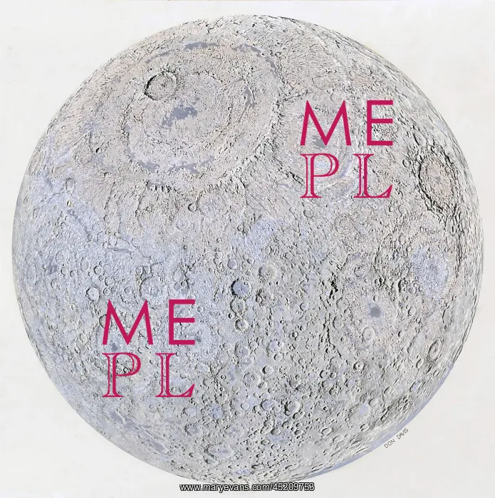 : Map of the surface of Earth's Moon in the ? : Map of the surface of Earth's Moon in the ?