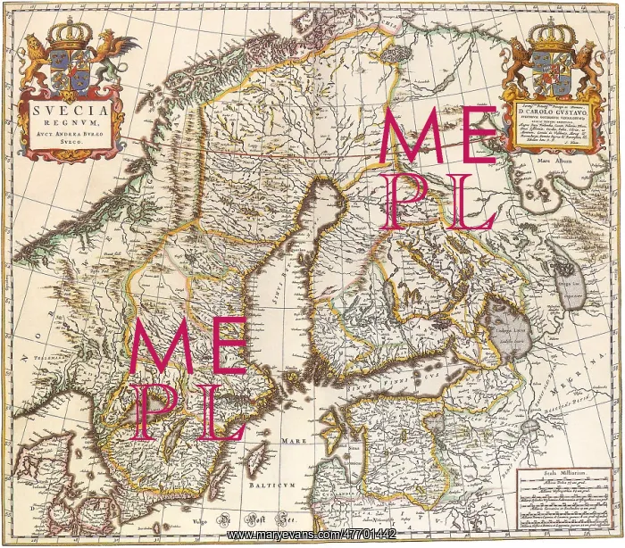 : Map of Sweden 1662 : Map of Sweden 1662