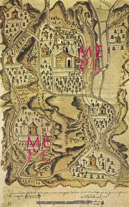 : Map of Tetela 1577 : Map of Tetela 1577