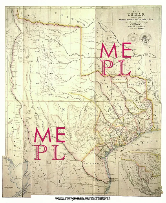  : Map of Texas 1841