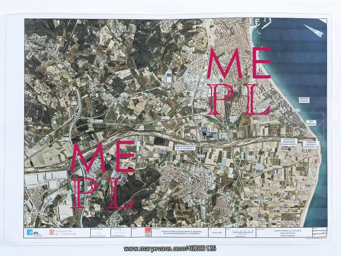 : Map, Tordera Desalination Plant, Blanes, Catalonia, Spain : Map, Tordera Desalination Plant, Blanes, Catalonia, Spain